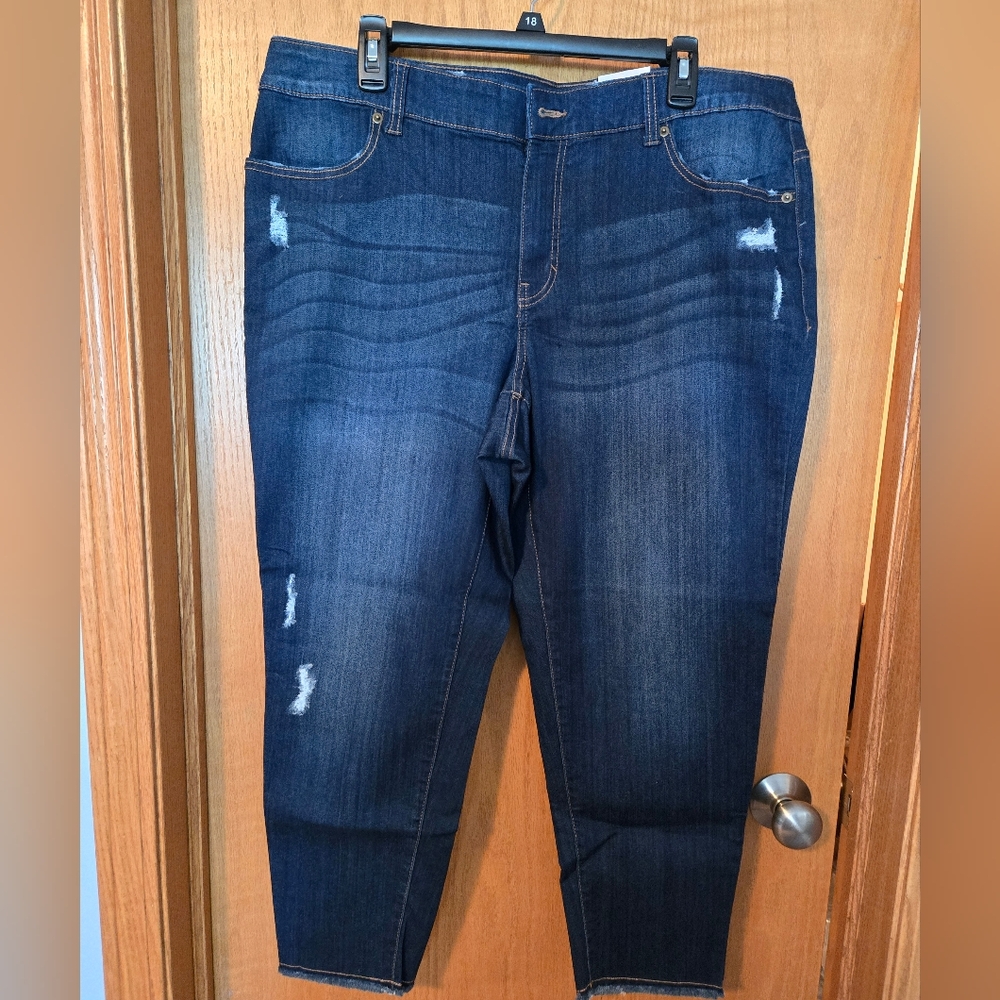 Terra & Sky Dark Blue Ankle Jeans